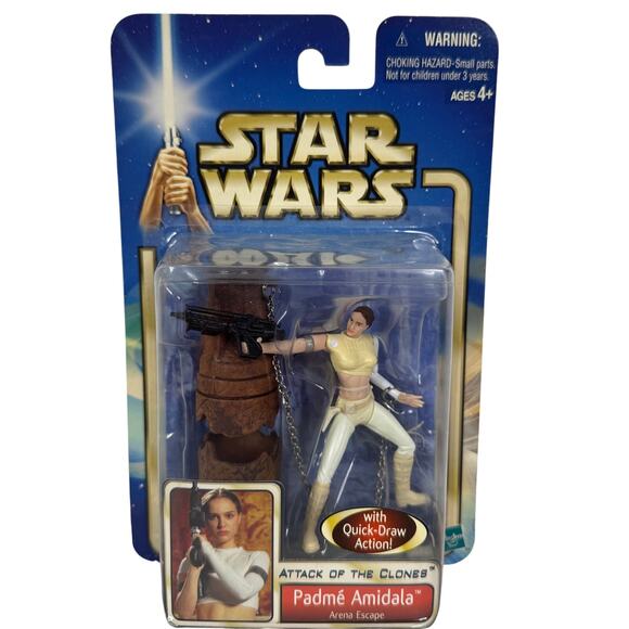 Star Wars Attack Of The Clones Padme Amidala Arena Escape 3.75 Action Figure - Picture 1 of 5